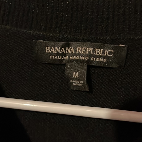 Banana Republic Italian Merino Wool Crewneck Star Sweater M - Picture 5 of 10